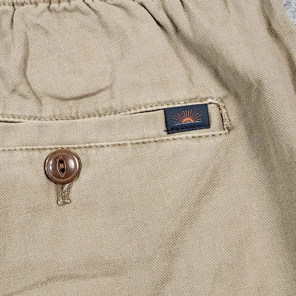 Faherty Men's Essential Drawstring Shorts Large Mountain cliff Organic Cotton